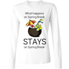 Ladies Relaxed Fit Basic Long Sleeve Tee