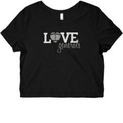 Ladies Slim Fit Crop Top Tee