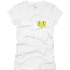 Ladies Slim Fit Basic Promo Jersey Tee