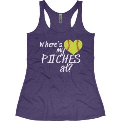 Ladies Slim Fit Super Soft Racerback Triblend Tank