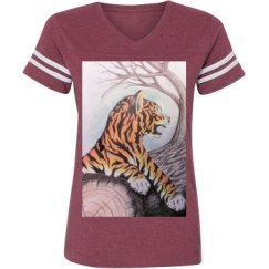 Ladies Relaxed Fit Vintage Sports Tee