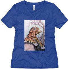 Ladies Relaxed Fit V-Neck Tee