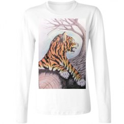 Ladies Relaxed Fit Basic Long Sleeve Tee