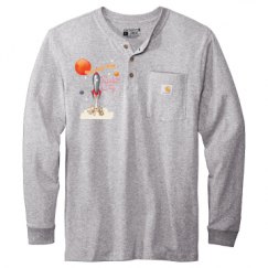 Unisex Carhartt Long Sleeve Henley Tee 