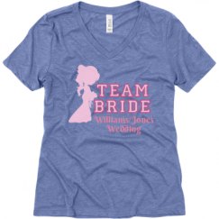 Ladies Relaxed Fit Super Soft Triblend V-Neck Tee