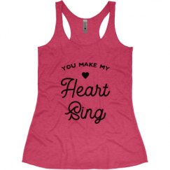 Ladies Slim Fit Super Soft Racerback Triblend Tank