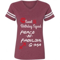 Ladies Relaxed Fit Vintage Sports Tee