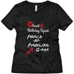 Ladies Relaxed Fit V-Neck Tee