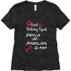 Ladies Relaxed Fit Super Soft Triblend V-Neck Tee