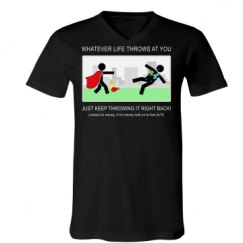 Unisex V-Neck Jersey Tee