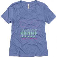 Ladies Relaxed Fit Super Soft Triblend V-Neck Tee