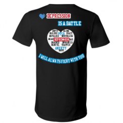 Unisex V-Neck Jersey Tee