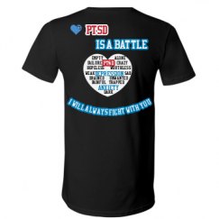 Unisex V-Neck Jersey Tee