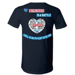 Unisex V-Neck Jersey Tee