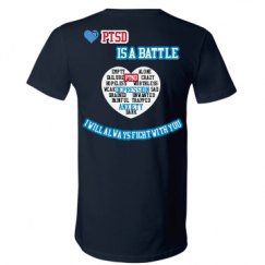 Unisex V-Neck Jersey Tee