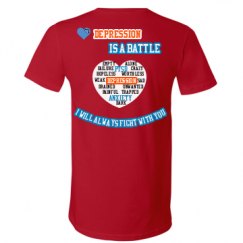 Unisex V-Neck Jersey Tee