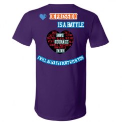 Unisex V-Neck Jersey Tee