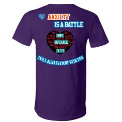 Unisex V-Neck Jersey Tee