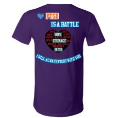 Unisex V-Neck Jersey Tee