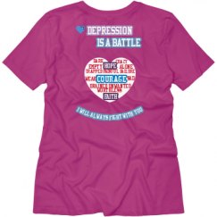 Ladies Relaxed Fit V-Neck Tee