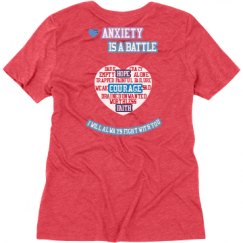 Ladies Relaxed Fit Super Soft Triblend V-Neck Tee