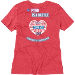 Ladies Relaxed Fit Super Soft Triblend V-Neck Tee