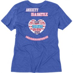 Ladies Relaxed Fit Super Soft Triblend V-Neck Tee