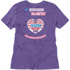 Ladies Relaxed Fit Super Soft Triblend V-Neck Tee