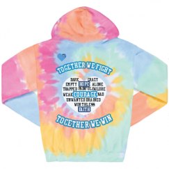 Unisex Tie-Dye Fleece Hoodie