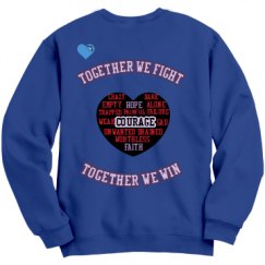 Unisex Film and Foil Crewneck Sweatshirt