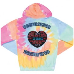 Unisex Tie-Dye Fleece Hoodie