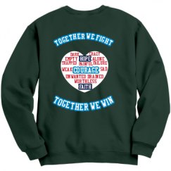 Unisex Film and Foil Crewneck Sweatshirt