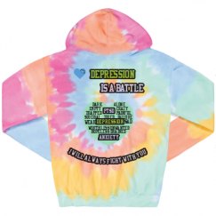 Unisex Tie-Dye Fleece Hoodie