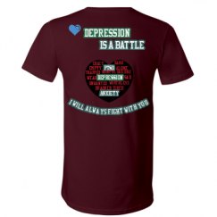 Unisex V-Neck Jersey Tee