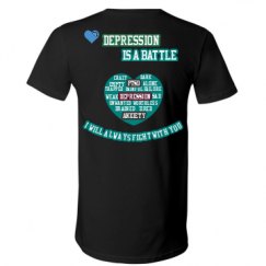 Unisex V-Neck Jersey Tee