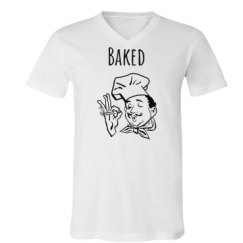 Unisex V-Neck Jersey Tee