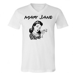 Unisex V-Neck Jersey Tee