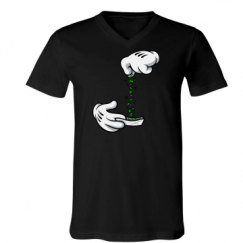 Unisex V-Neck Jersey Tee