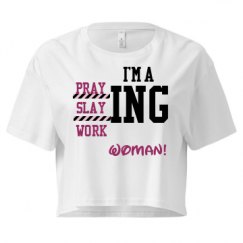 Ladies Festival Cali Crop Top Tee