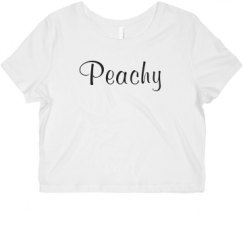 Ladies Slim Fit Crop Top Tee