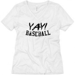 Ladies Relaxed Fit V-Neck Tee