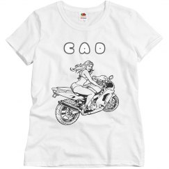 CAD SEXY GIRL SPORT MOTORCYCLE