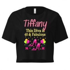 Ladies Festival Cali Crop Top Tee