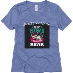 Ladies Relaxed Fit Super Soft Triblend V-Neck Tee