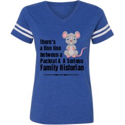 Ladies Relaxed Fit Vintage Sports Tee