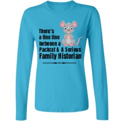 Ladies Relaxed Fit Basic Long Sleeve Tee