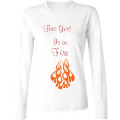 Ladies Relaxed Fit Basic Long Sleeve Tee