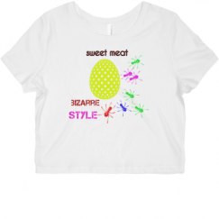 Ladies Slim Fit Crop Top Tee