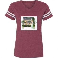 Ladies Relaxed Fit Vintage Sports Tee