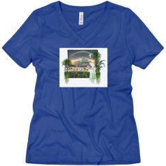 Ladies Relaxed Fit V-Neck Tee
